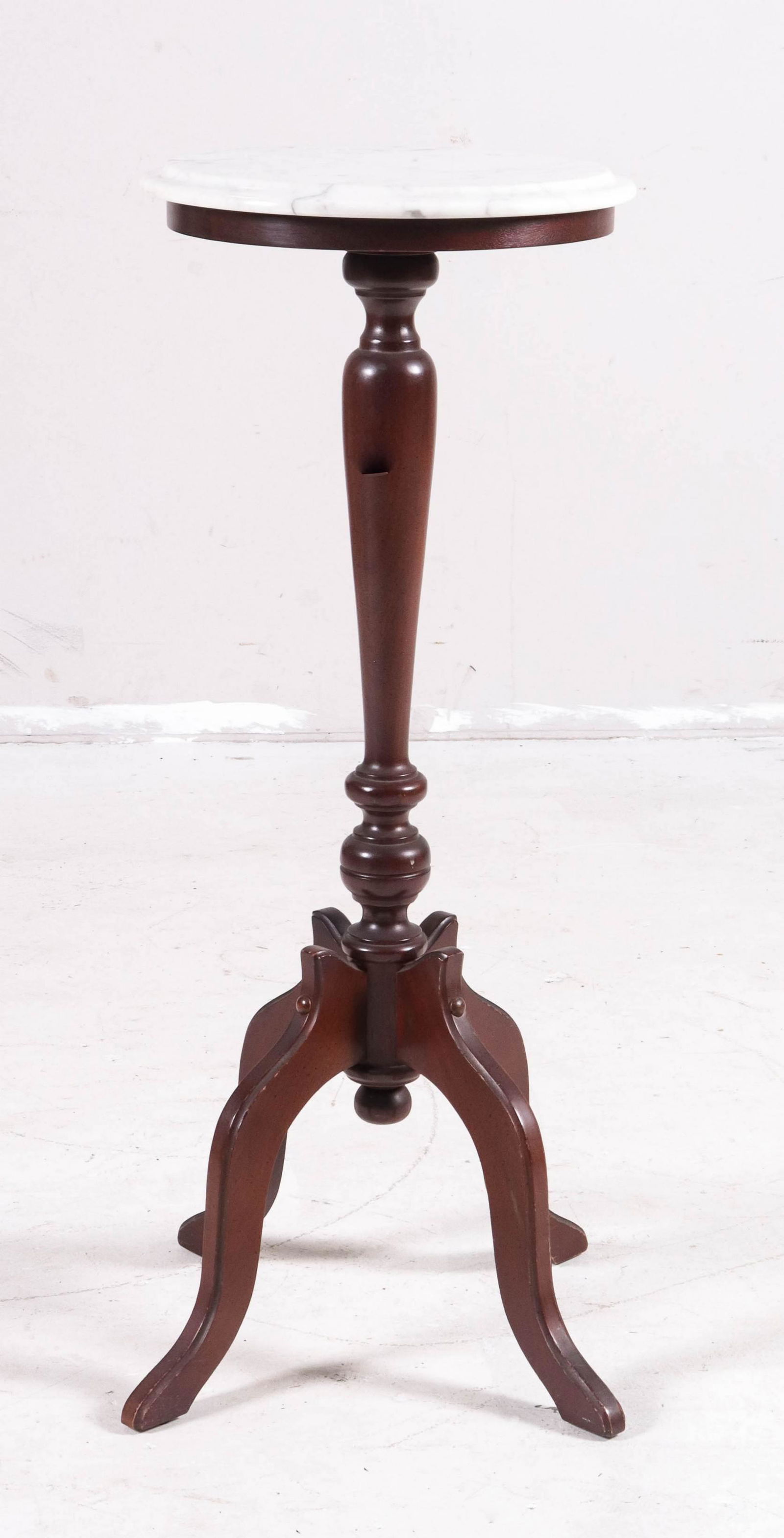 Victorian style marbletop pedestal (1 of 2)