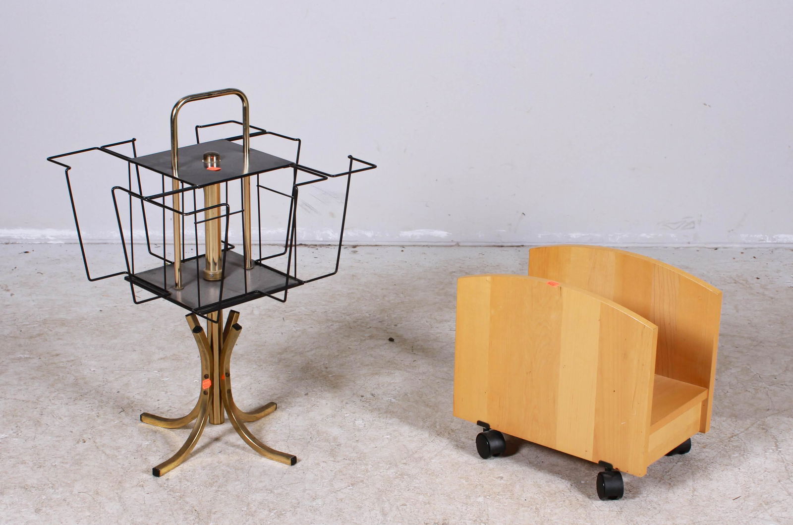 (2) Modern magazine racks (1 of 1)