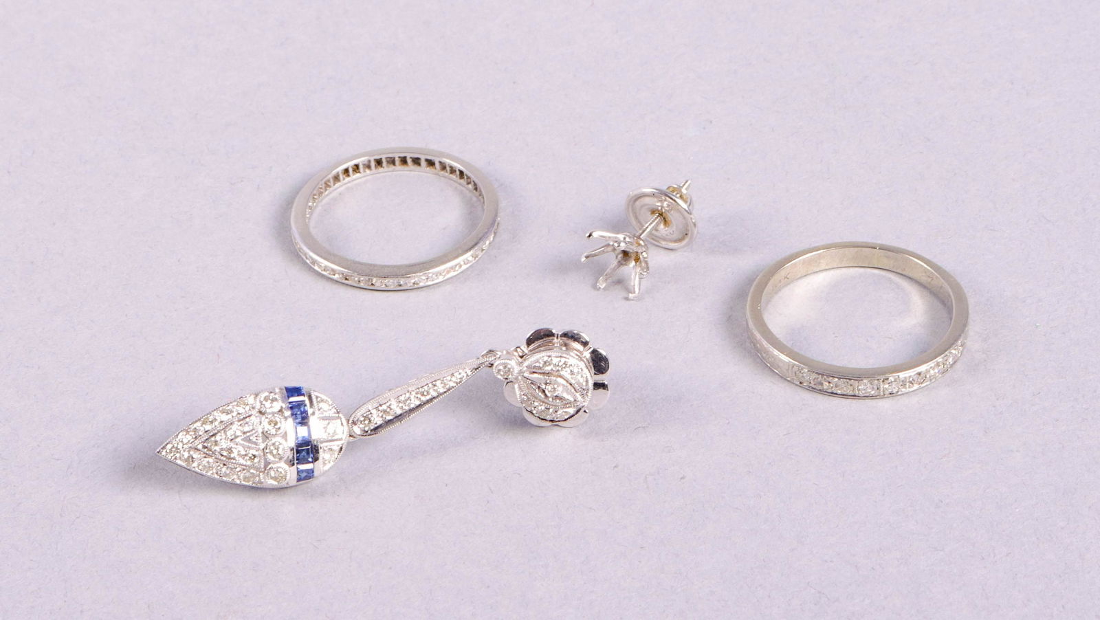 (4) Pc Diamond Jewelry Lot (1 of 1)