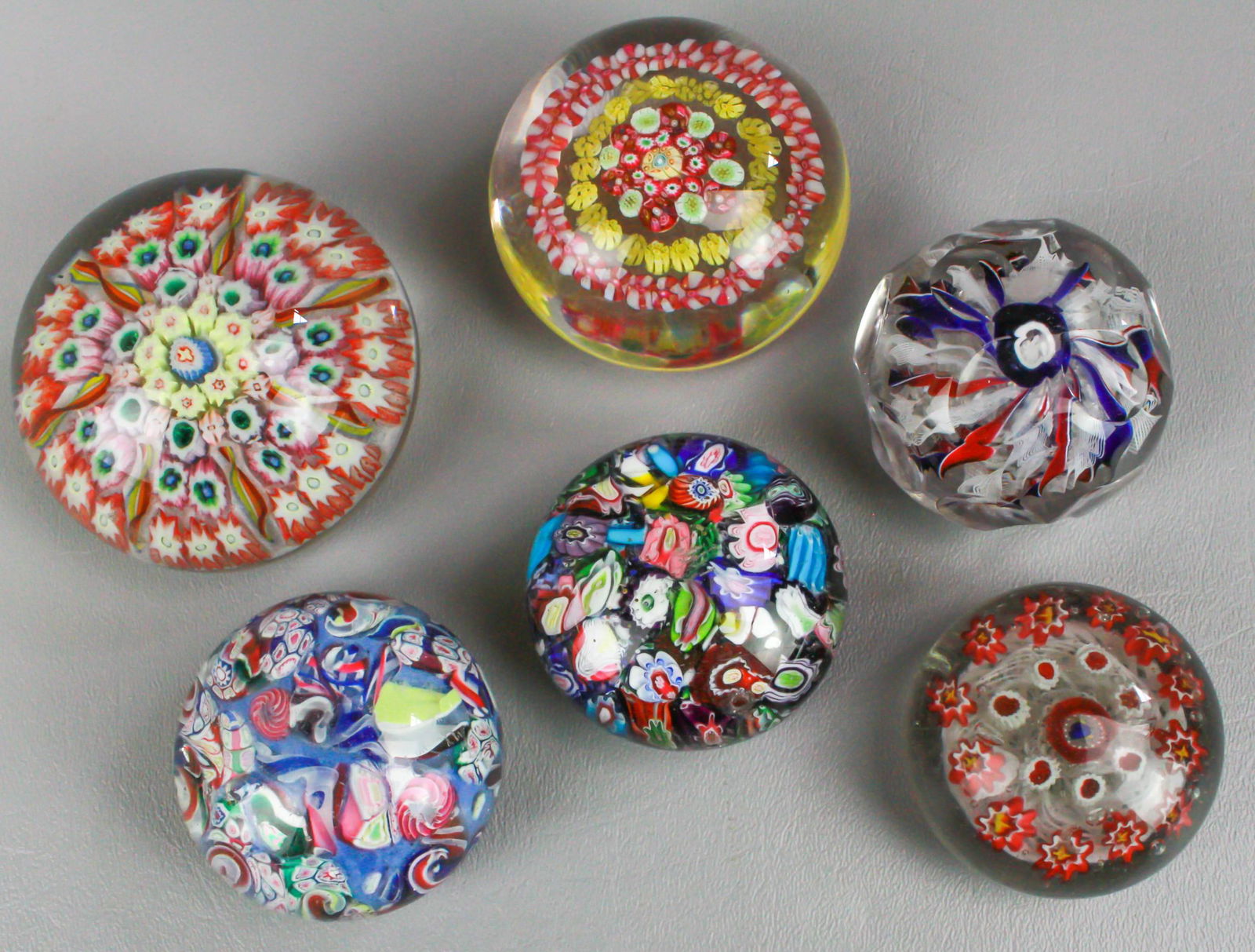 (6) Art Glass Paperweights (1 of 1)