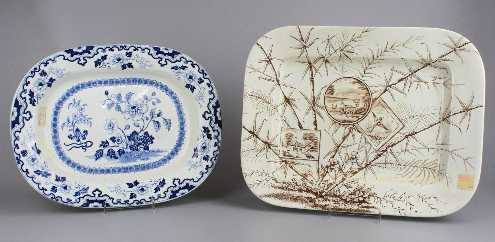(2) Transfer Decorated Platters (1 of 4)