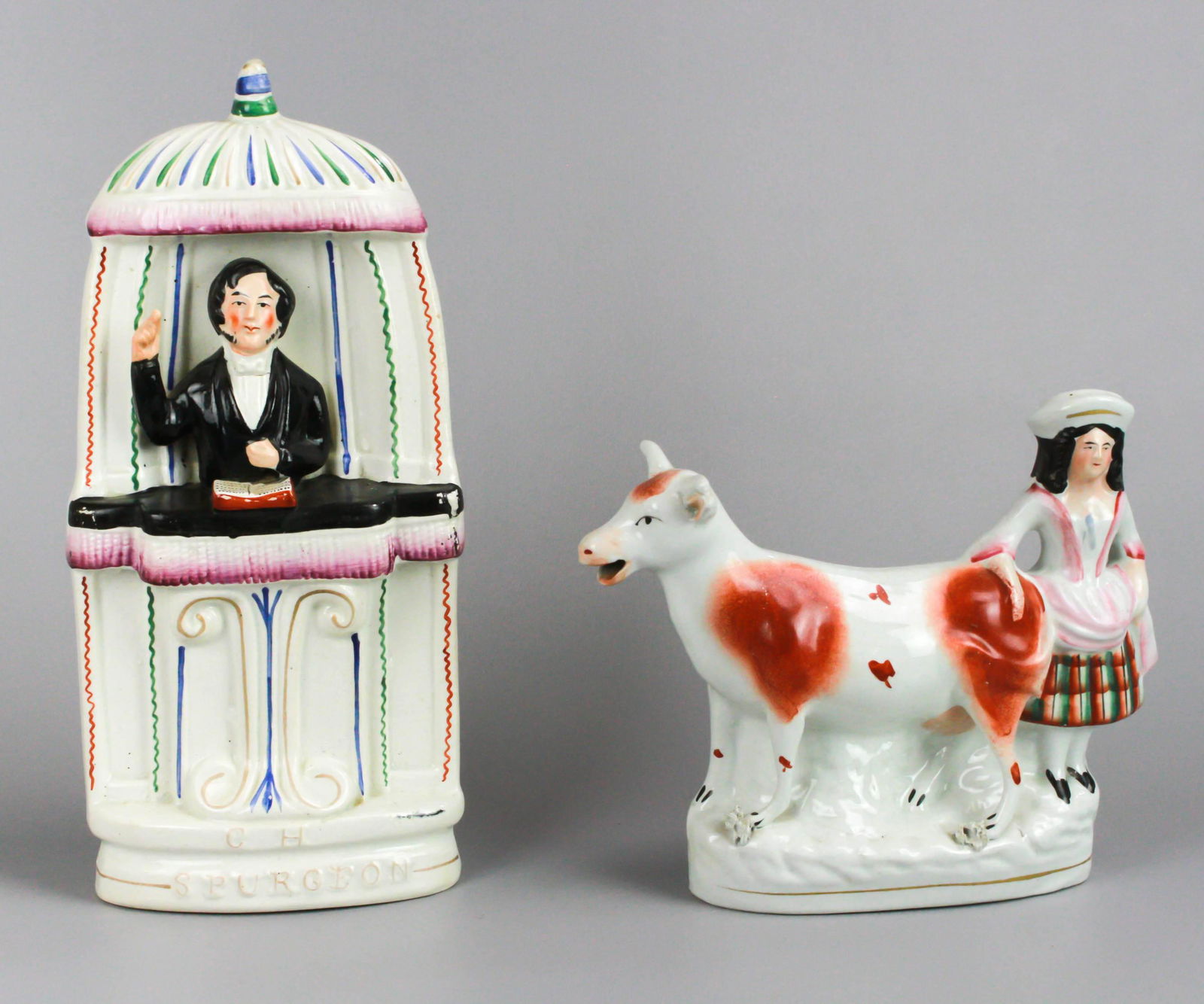 (2) Staffordshire Milkmaid and Preacher (1 of 3)