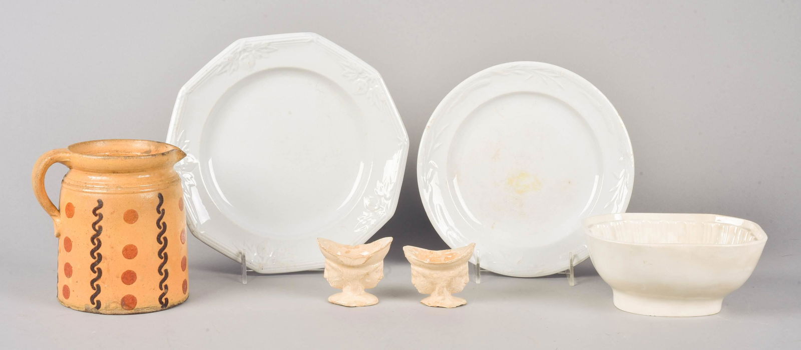 (6) Ironstone and Stoneware Table Items (1 of 2)