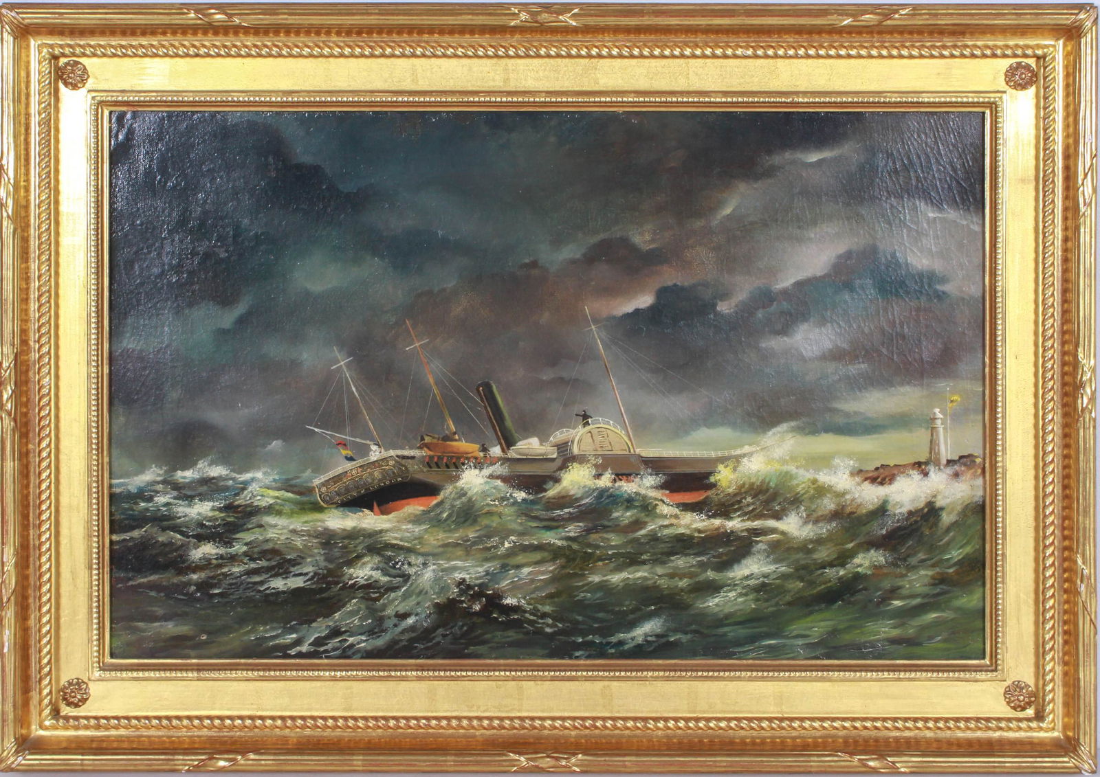 19th C English Marine Painting "City of London" (1 of 2)