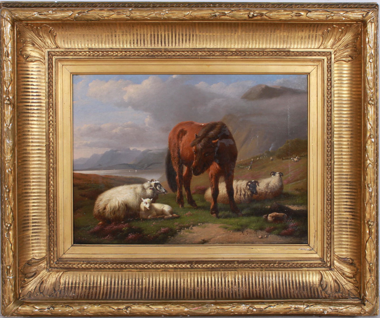 Daniel Adolphe Robert Jones "Sheep and Bull" (1 of 3)