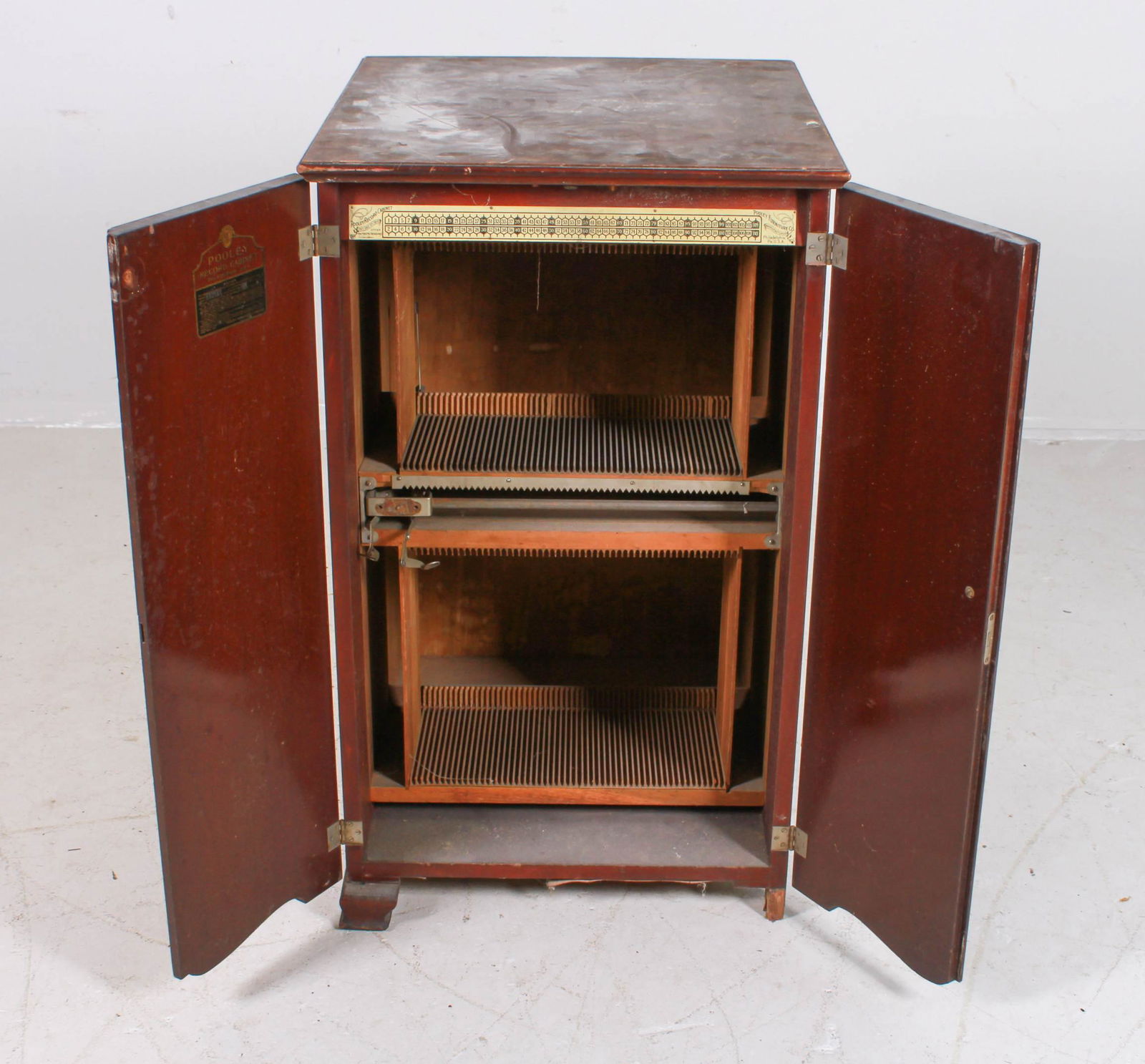 Mahogany Pulley Furniture Co record storage cabinet (1 of 8)