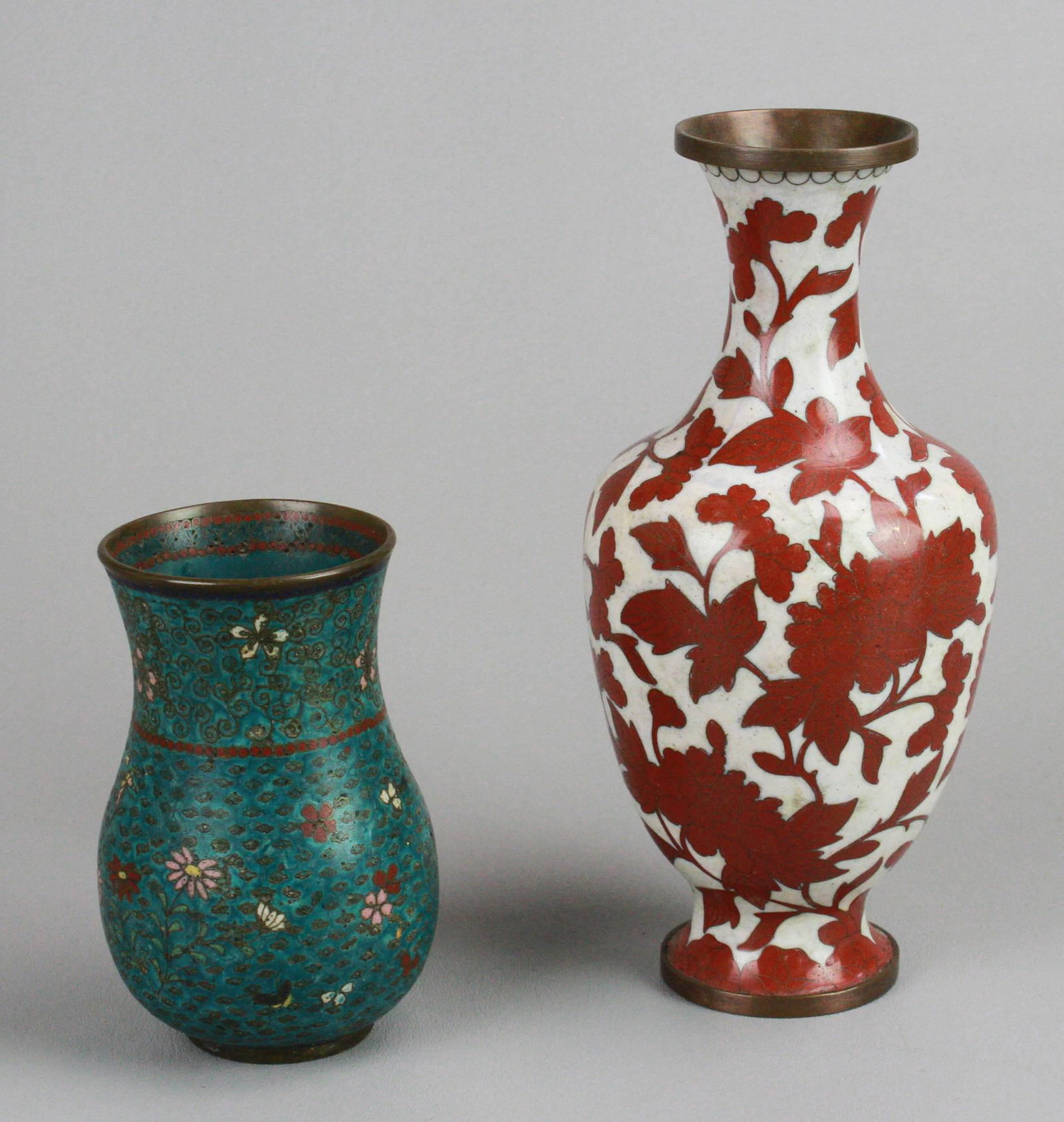 (2) Chinese Cloisonne Vases (1 of 3)