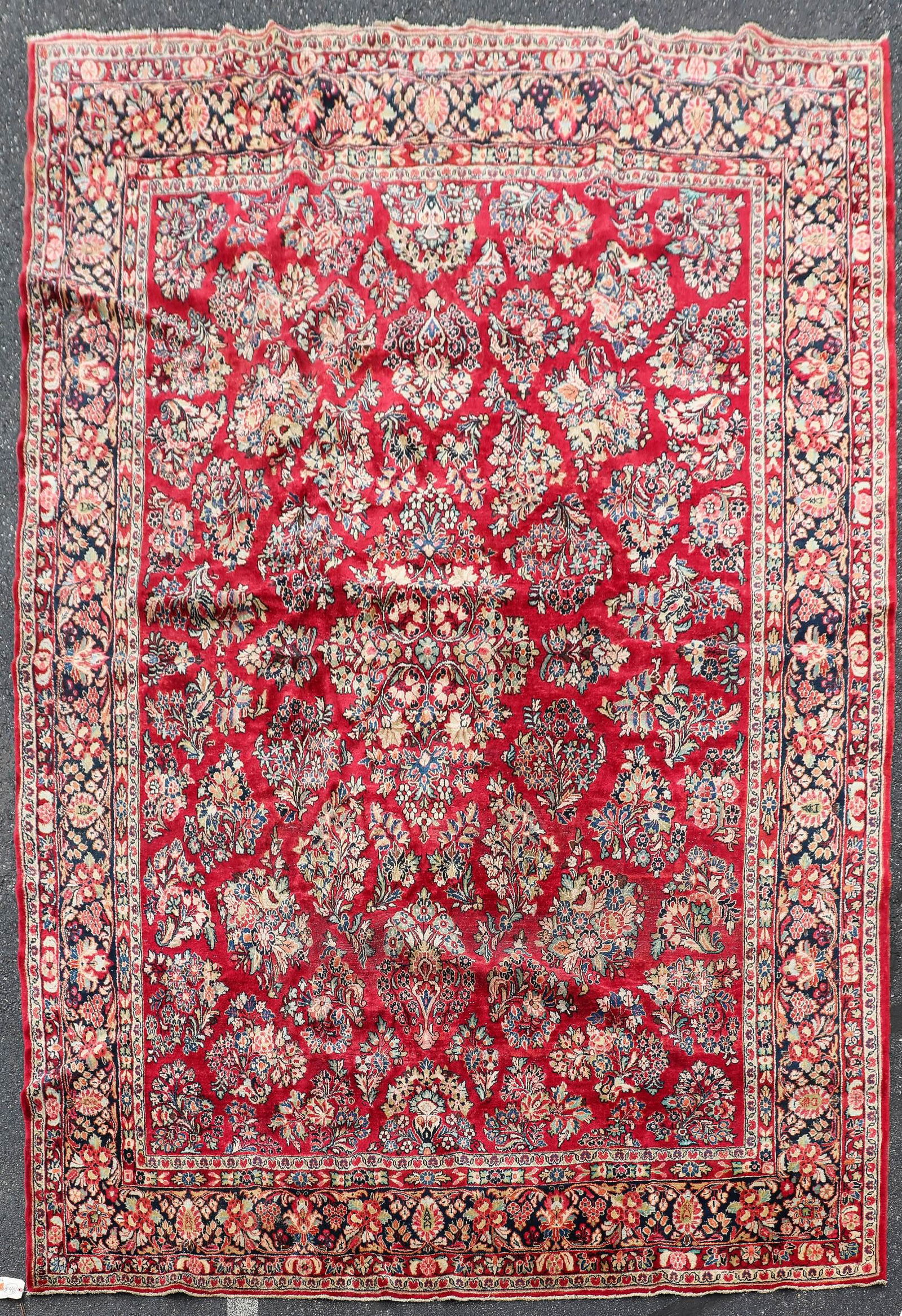 8'10" X 12' Semi Antique Persian Sarouk Rug (1 of 10)