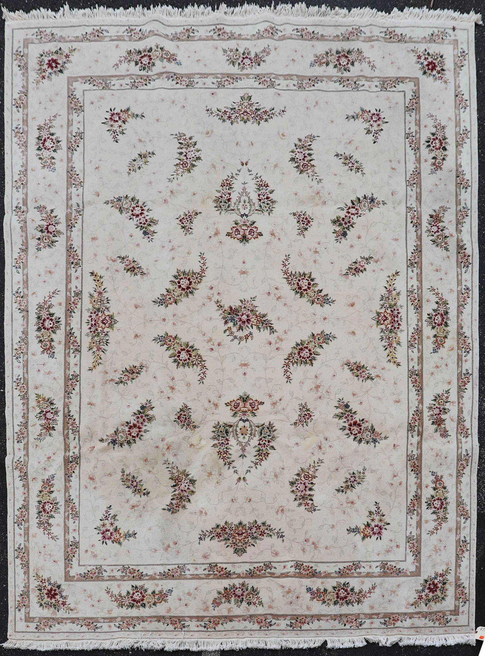 8'7" X 11'7" Sino Tabriz Rug (1 of 8)
