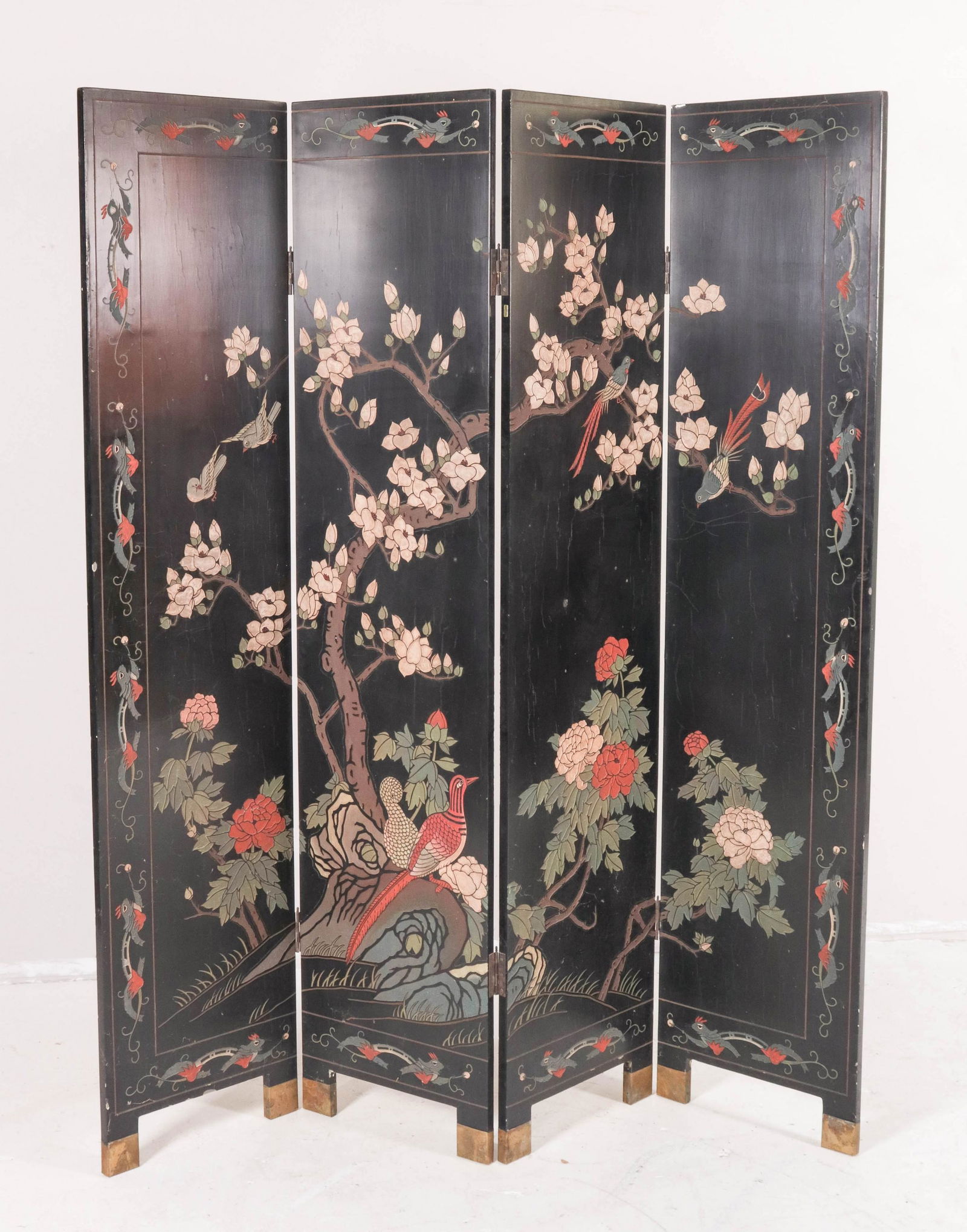 4-panel Coromandel screen (1 of 2)