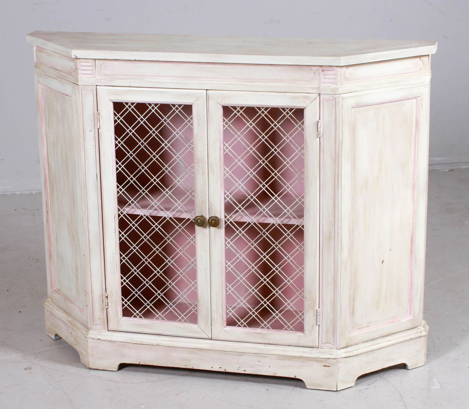 Cream and pink painted buffet (1 of 3)