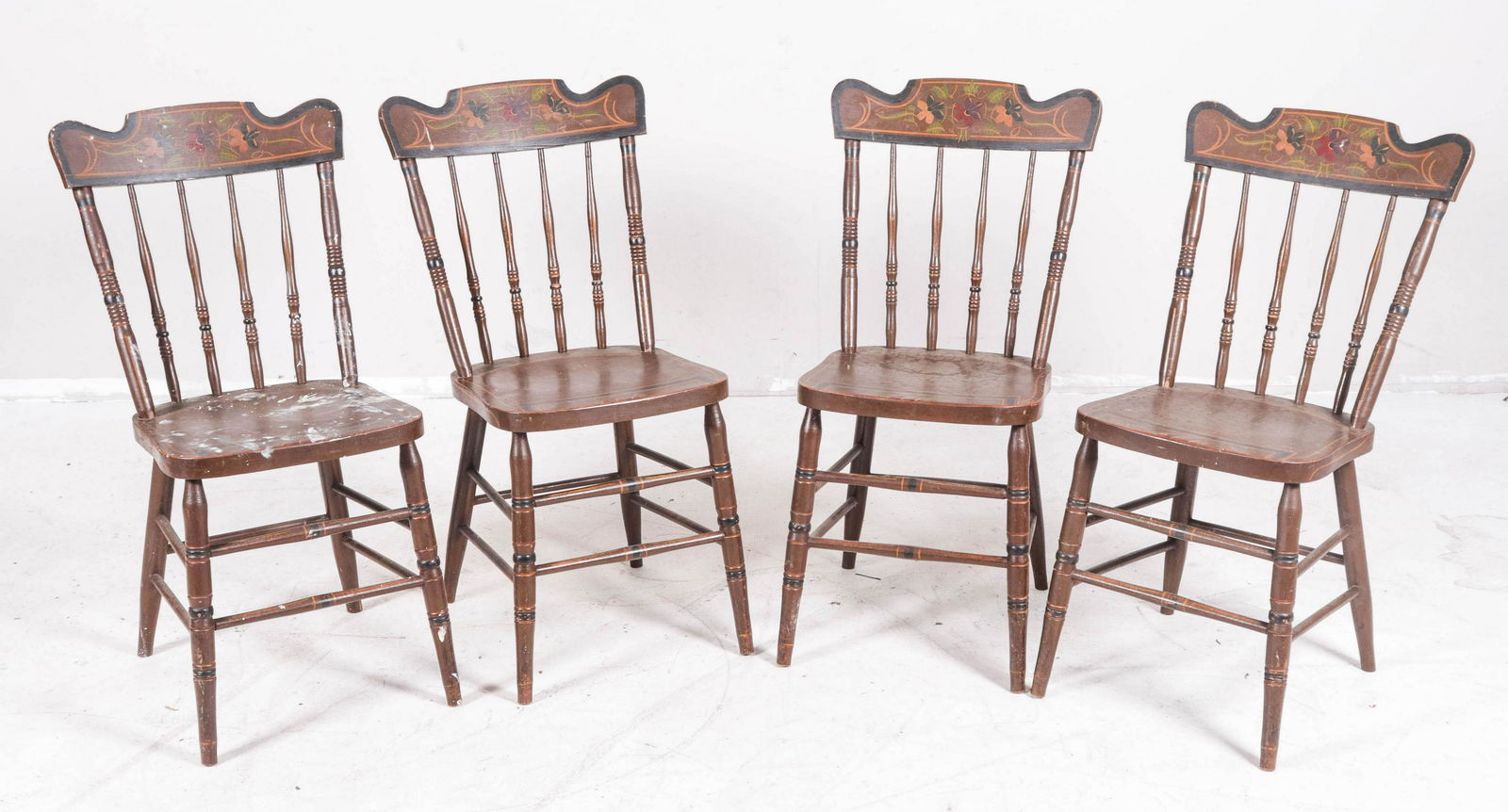 (4) spindle back side chairs (1 of 1)