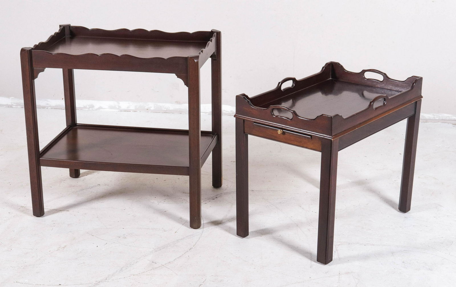 (2) Chippendale style side tables (1 of 1)