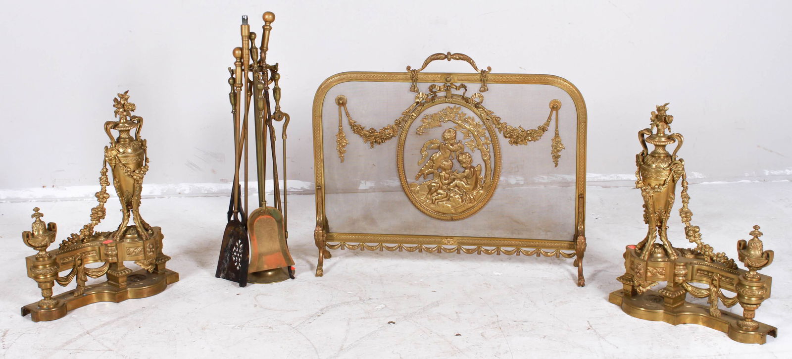 Gilt Bronze French Chenet Set (1 of 1)