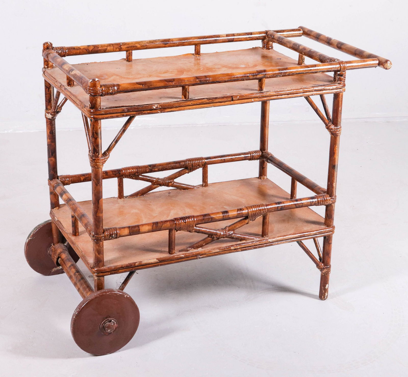 Tiger Bamboo 2-tier bar cart (1 of 1)