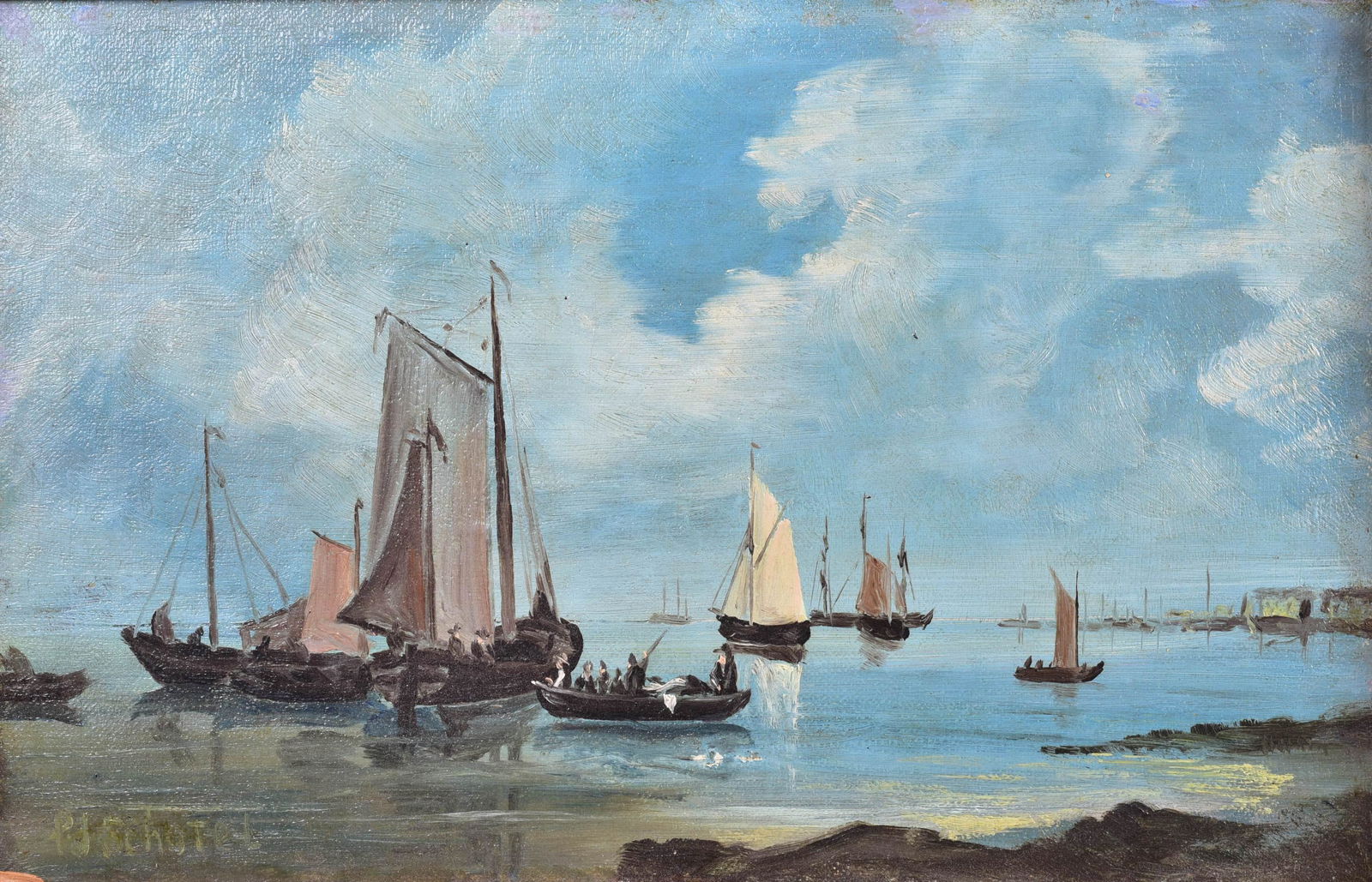 19th C Dutch Marine Painting (1 of 3)