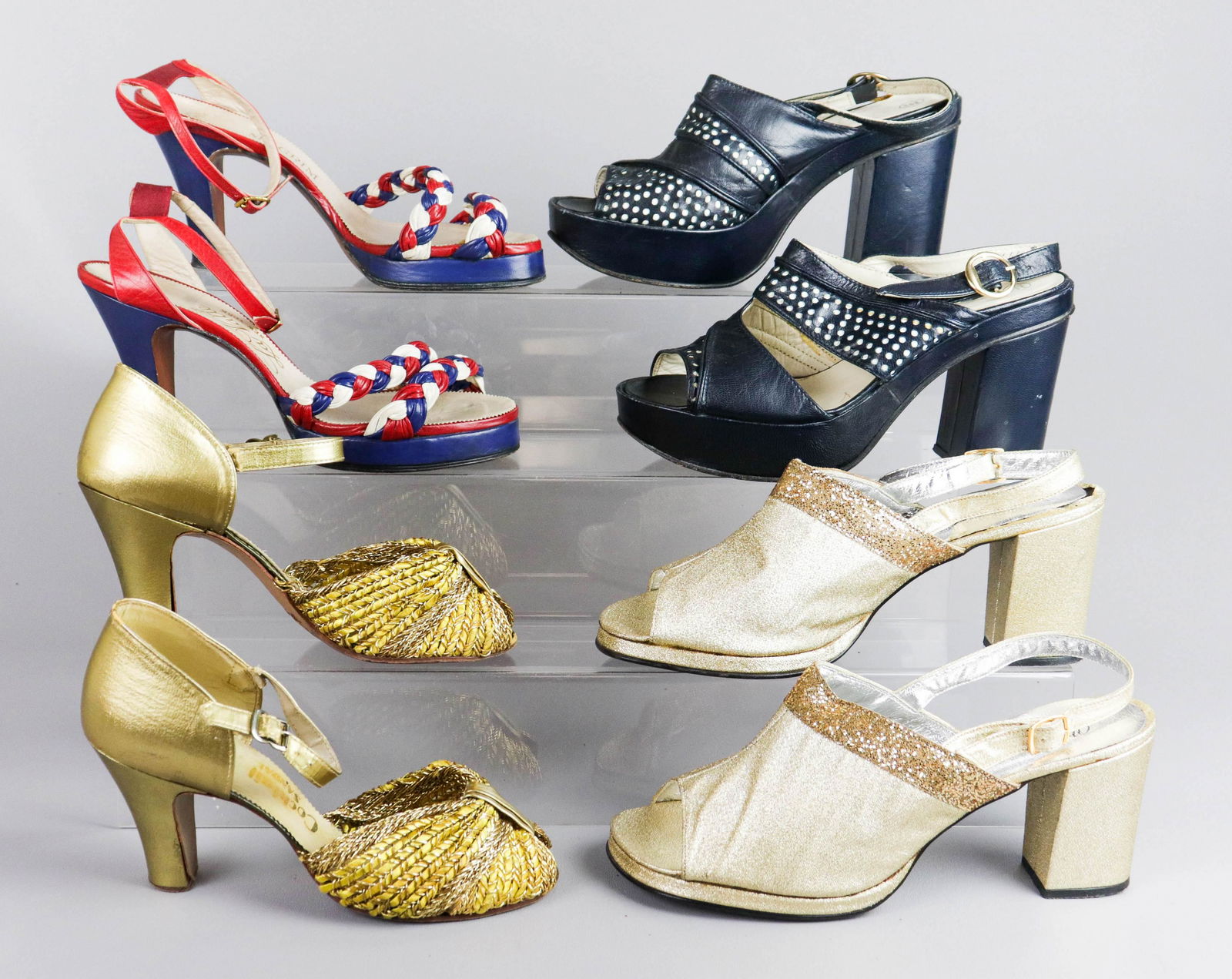 (4) Pair 1950's/60's Heels (1 of 15)