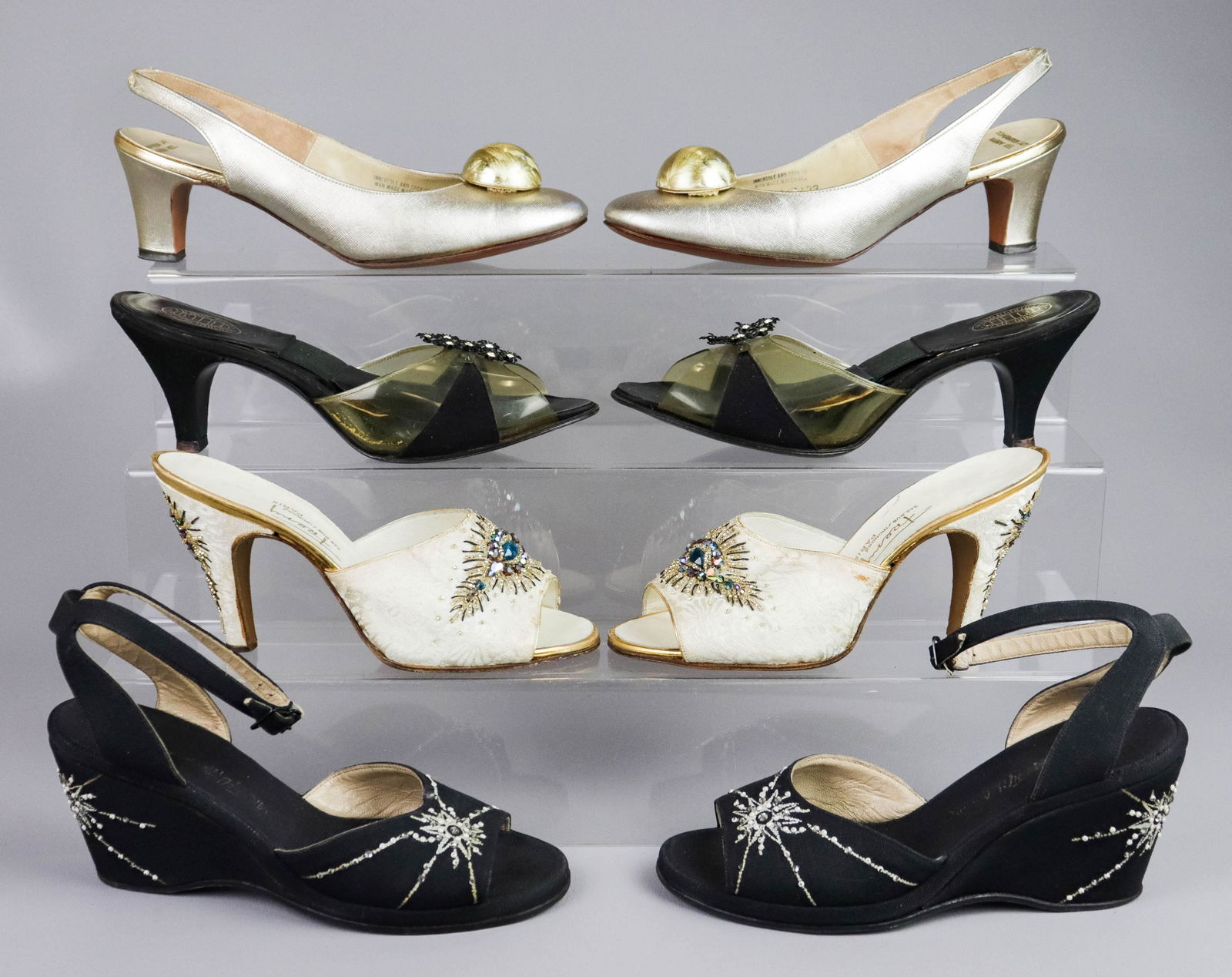 (4) 1940's-60's Evening Shoes (1 of 4)