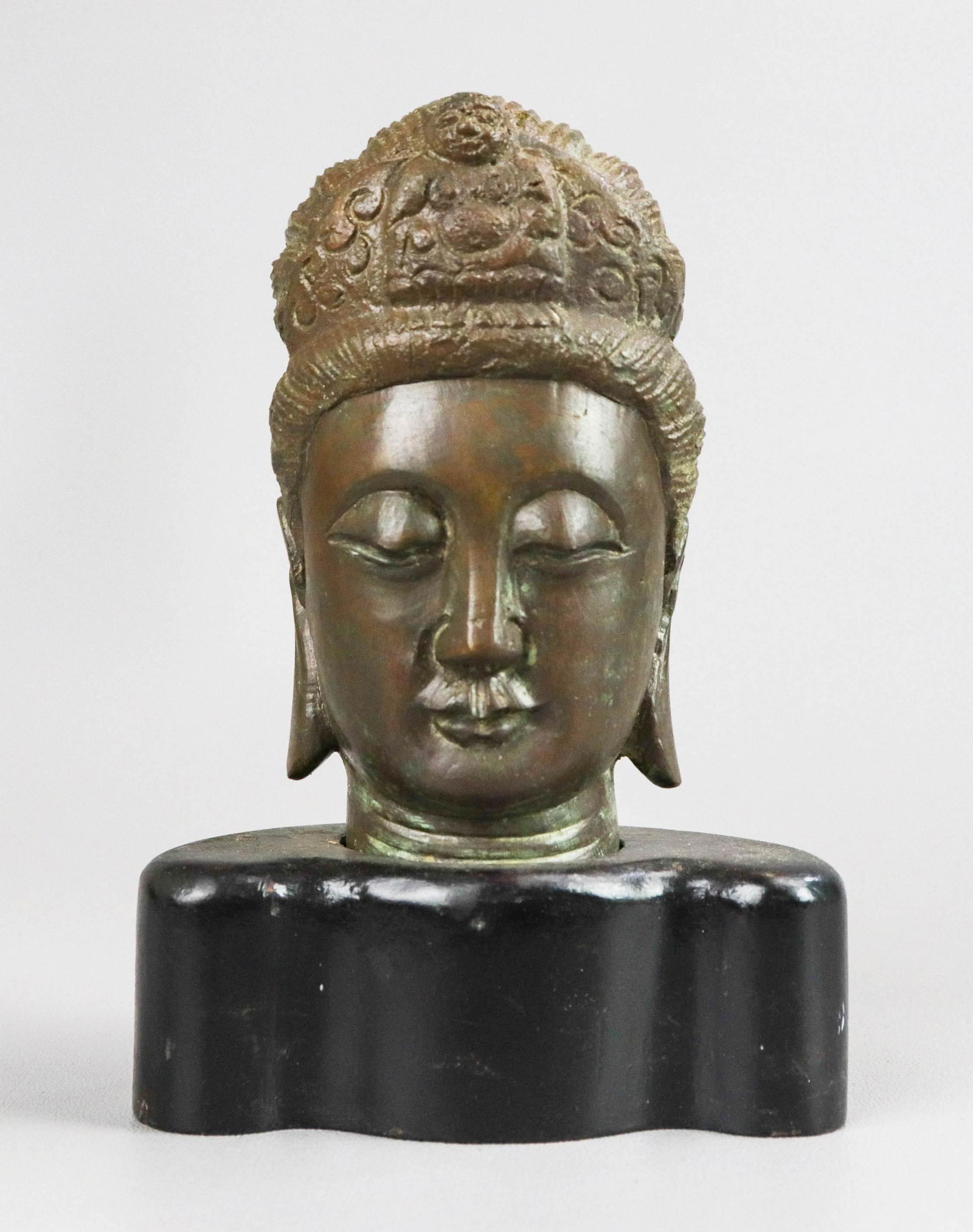 Chinese Bronze Buddha Head (1 of 4)