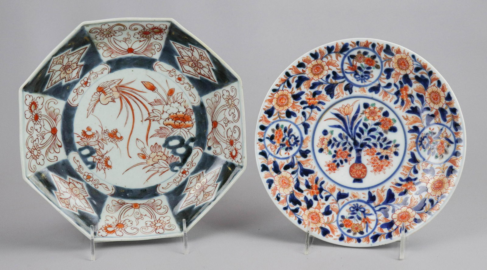 (2) Japanese Imari Porcelain Plates (1 of 4)