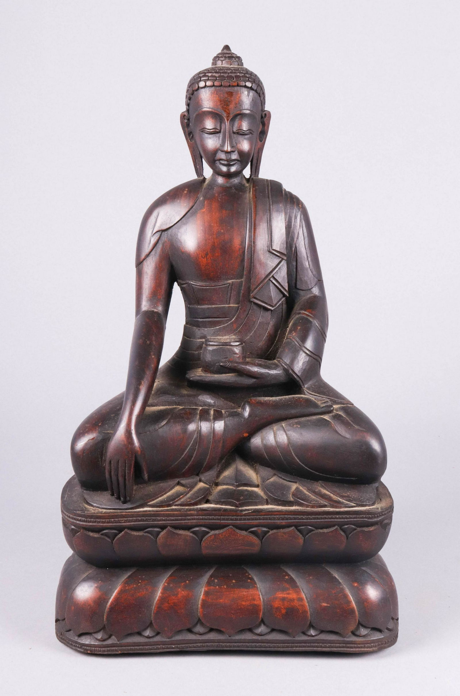 Thai Carved Wood Buddha (1 of 2)