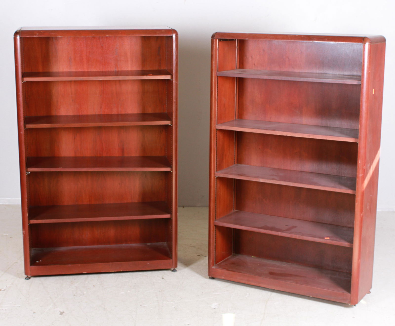 Pair Adjustable open bookcases (1 of 1)
