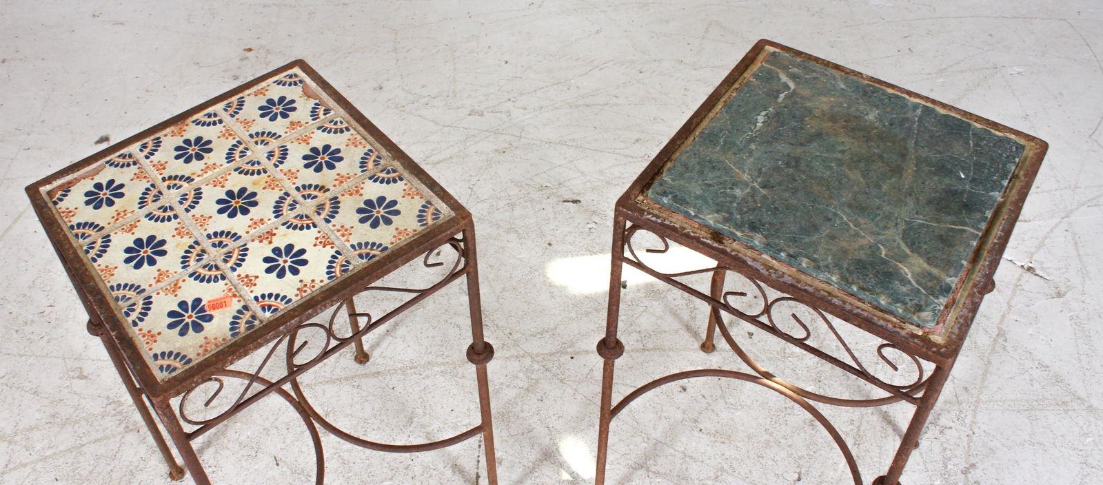 (2) Wrought iron side tables (1 of 1)