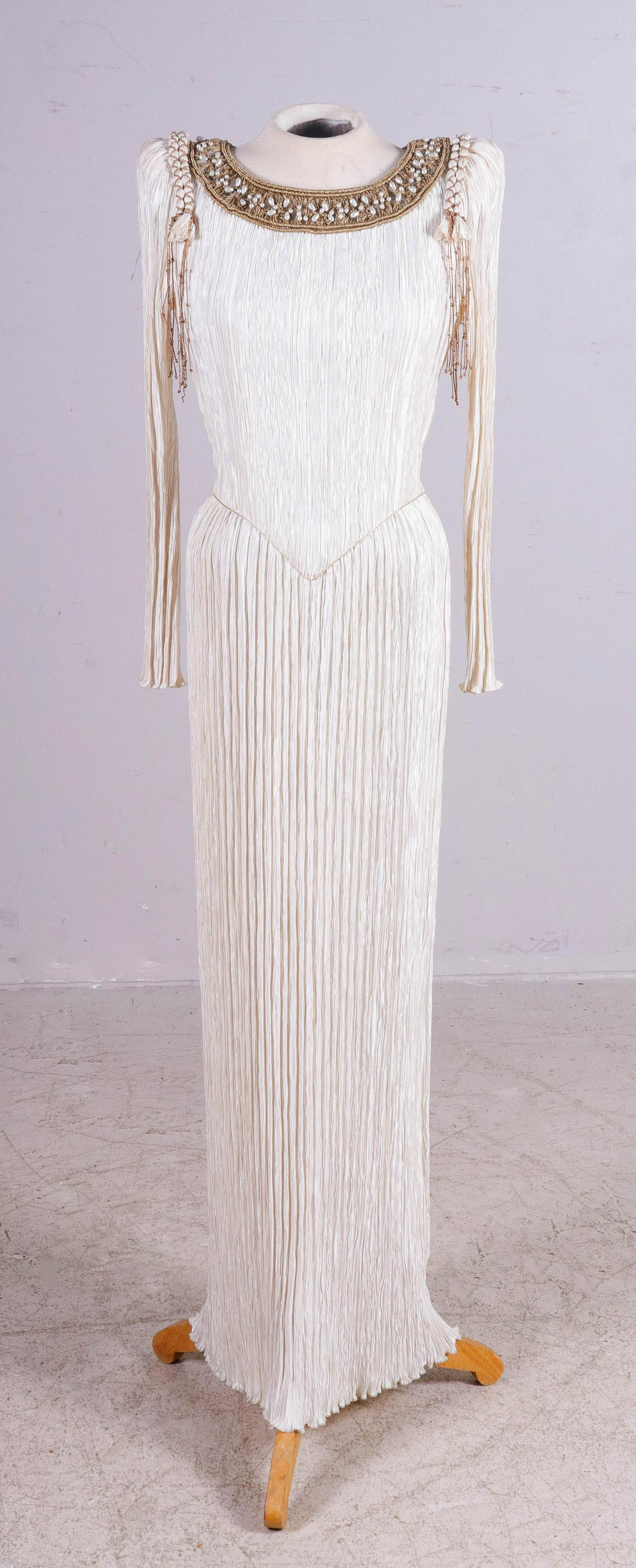 Fortuny style Mary McFadden dress (1 of 7)