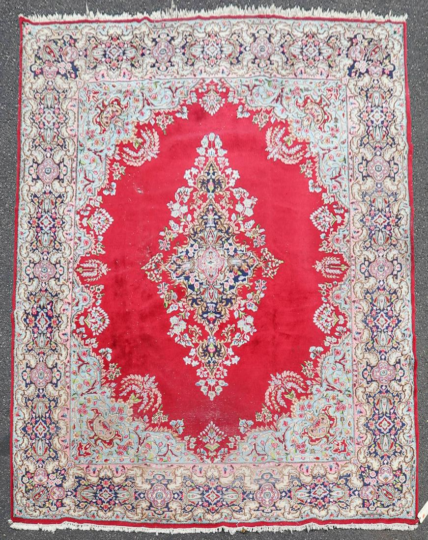 10'3" X 13'7" Semi Antique Persian Kirman Rug (1 of 11)