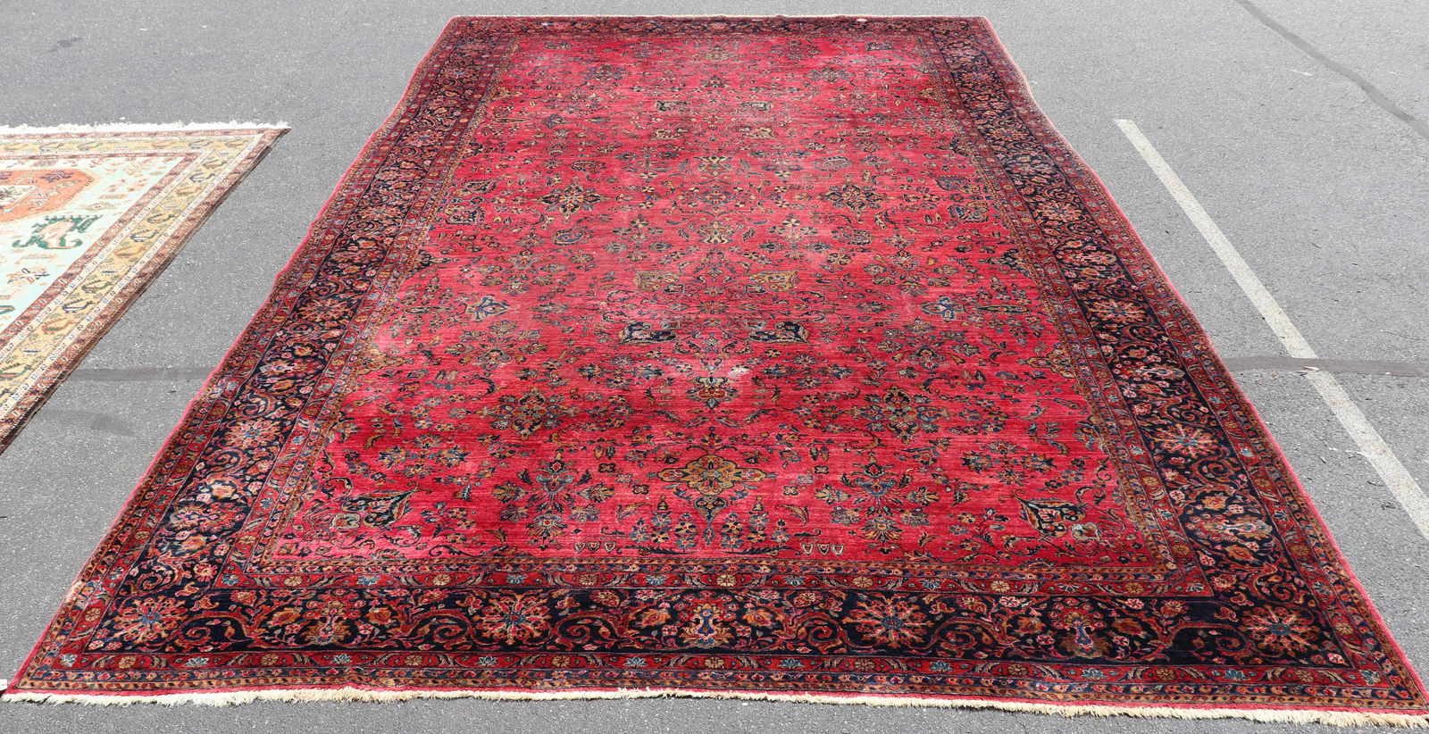 11'11" X 19'11" Antique Persian Mahajan Sarouk Rug (1 of 14)