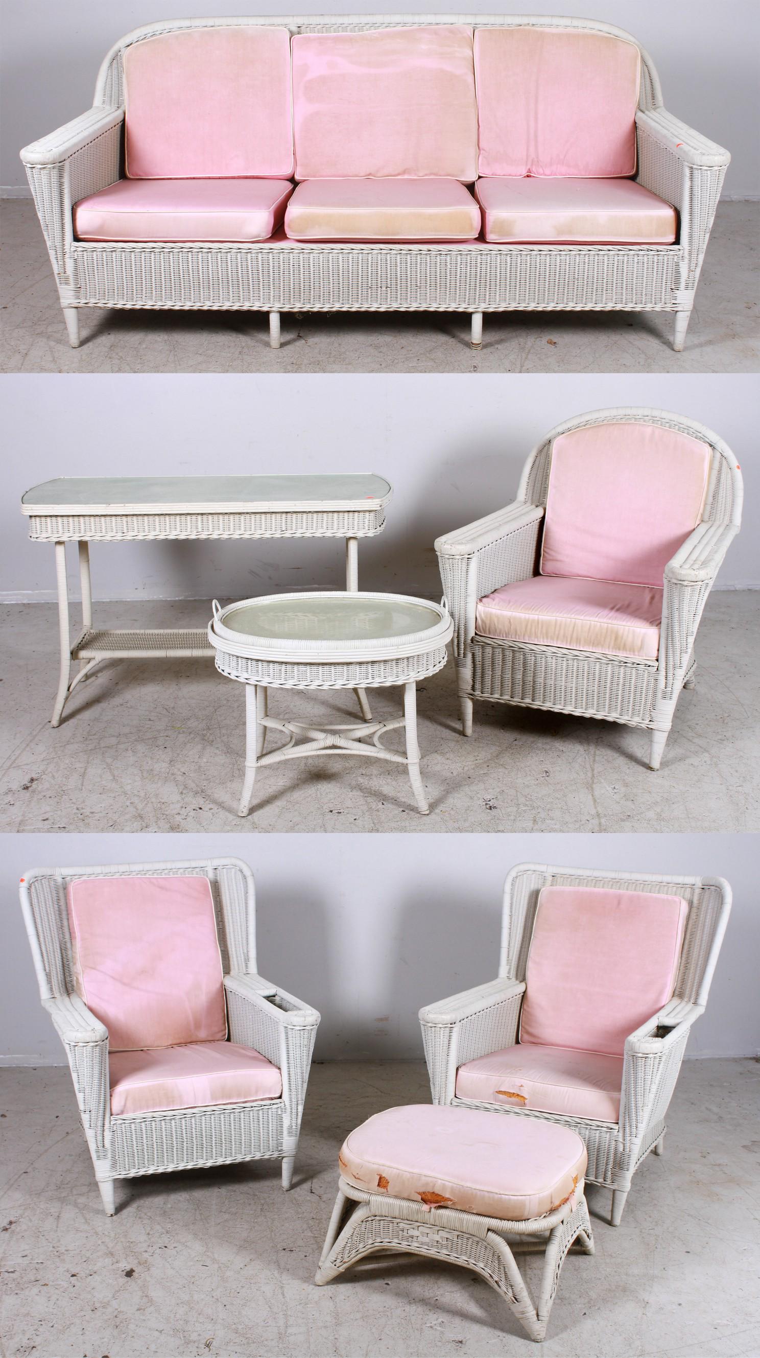 (7) pc Wicker patio set (1 of 4)