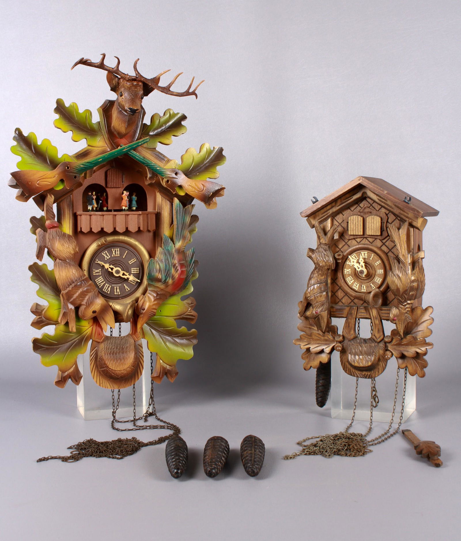 (2) Mid 20th c cuckoo clocks (1 of 8)