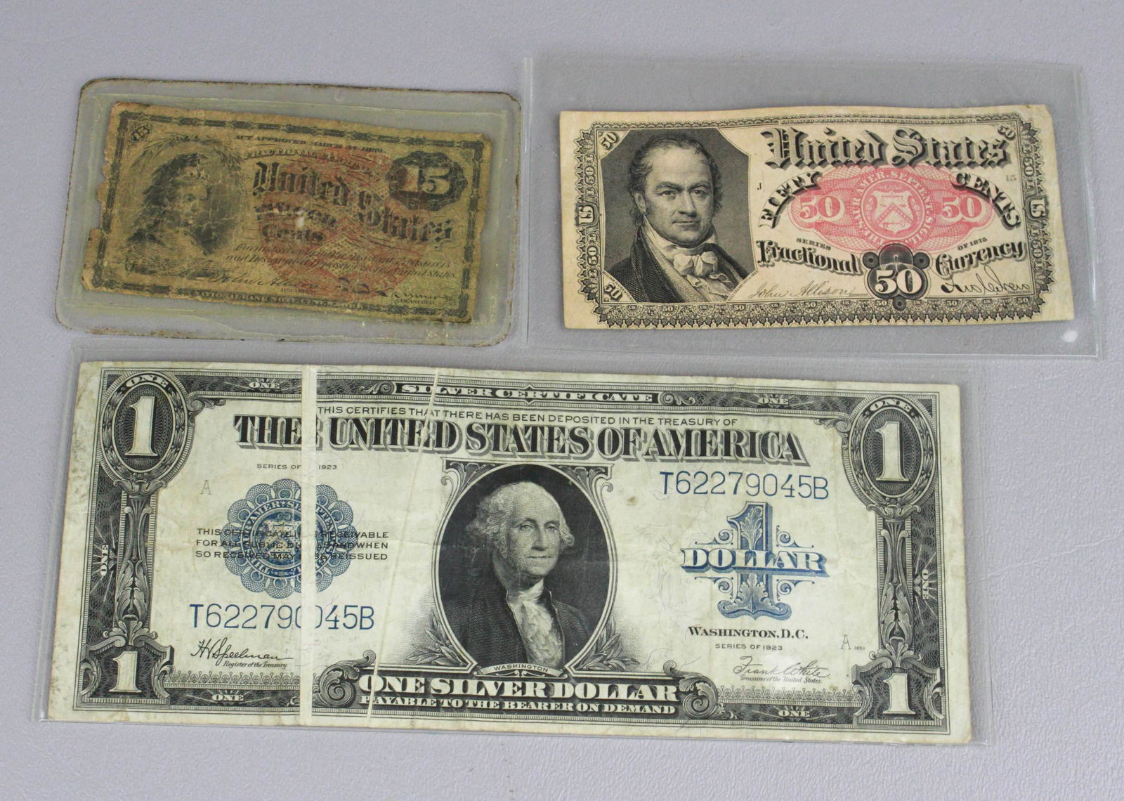 (3) Pcs Historic American Paper Currency (1 of 7)