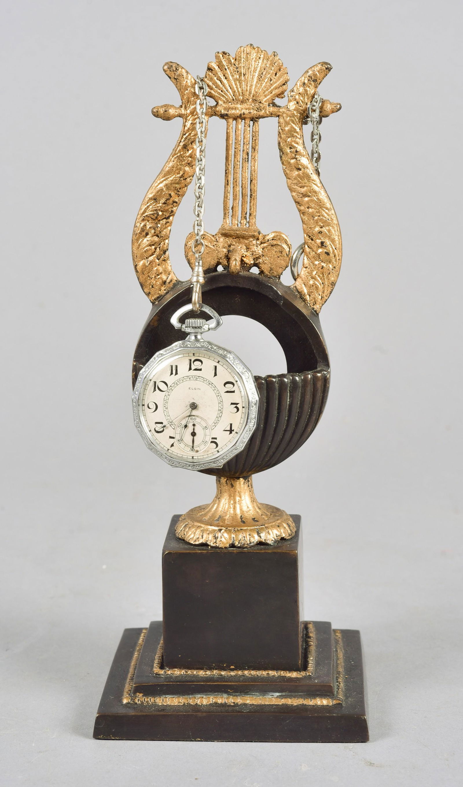 Elgin 12S 17J OF Nickel Plated Pocket Watch (1 of 4)