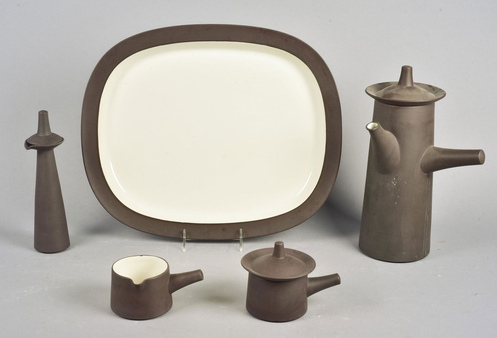 (5) Pcs Dansk Flamestone Brown Dinnerware (1 of 2)