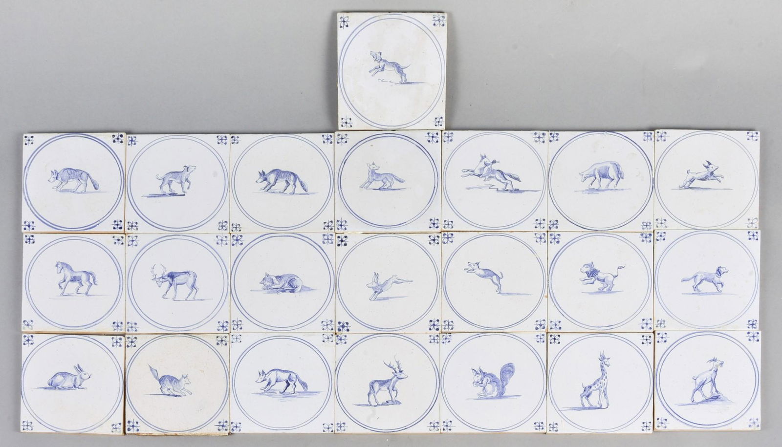 (22) Delft Porcelain Tiles - Animals (1 of 2)