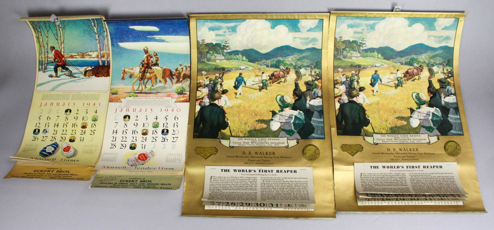 (4) N C Wyeth Illustrated Calendars (1 of 7)