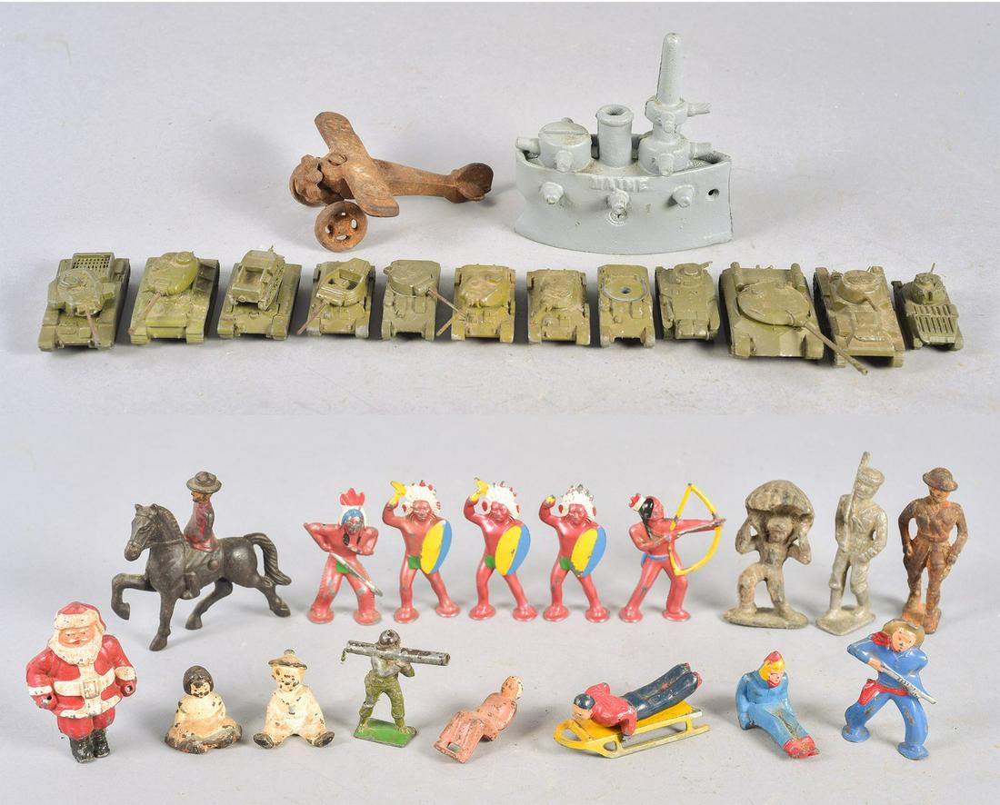 (30) Cast Tanks, Vehicles and Figures (1 of 4)