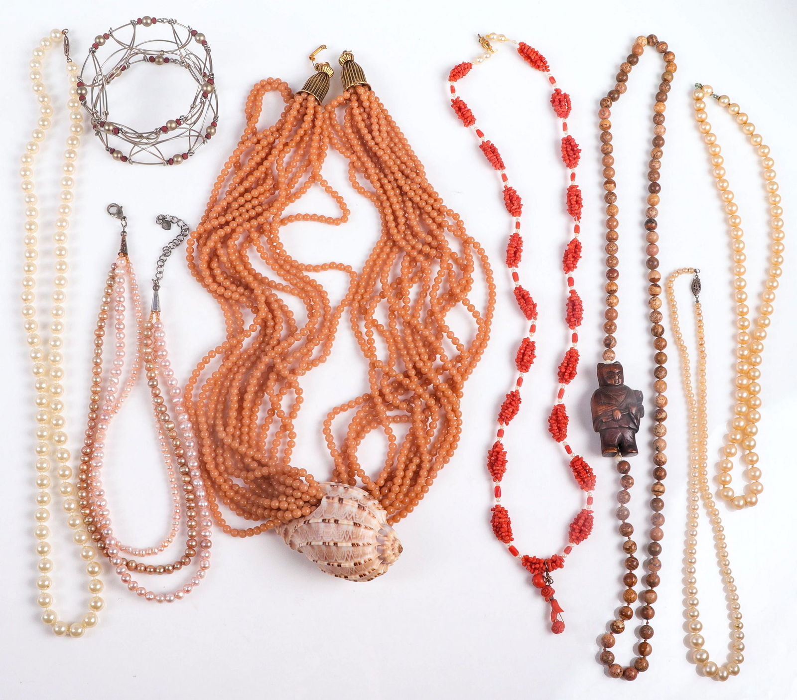 (8) Vintage Bead Jewelry Lot (1 of 3)