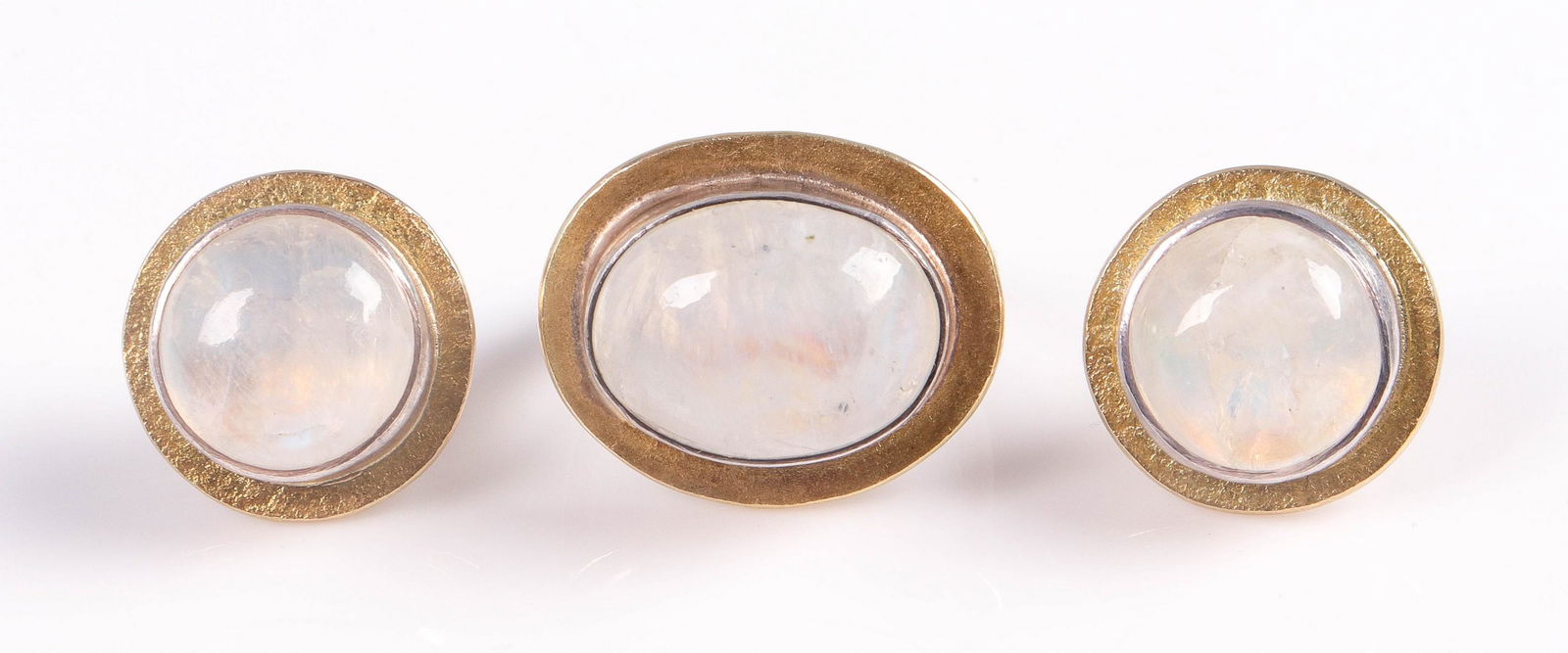 14K/SS Moon Stone Ring and Earring Set (1 of 5)