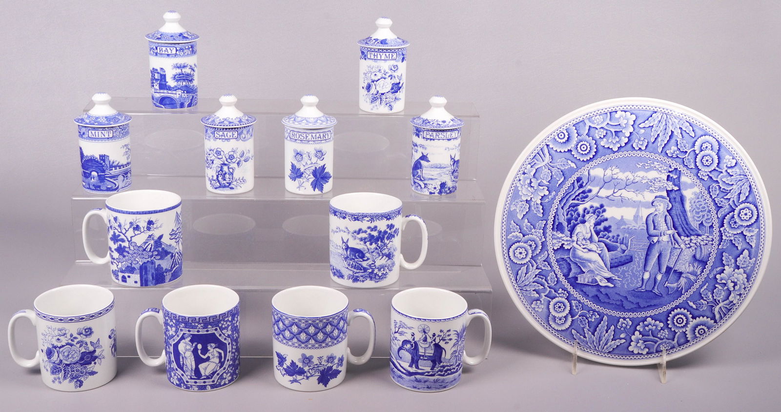 (13) Spode Blue Room Collection Table Items (1 of 1)