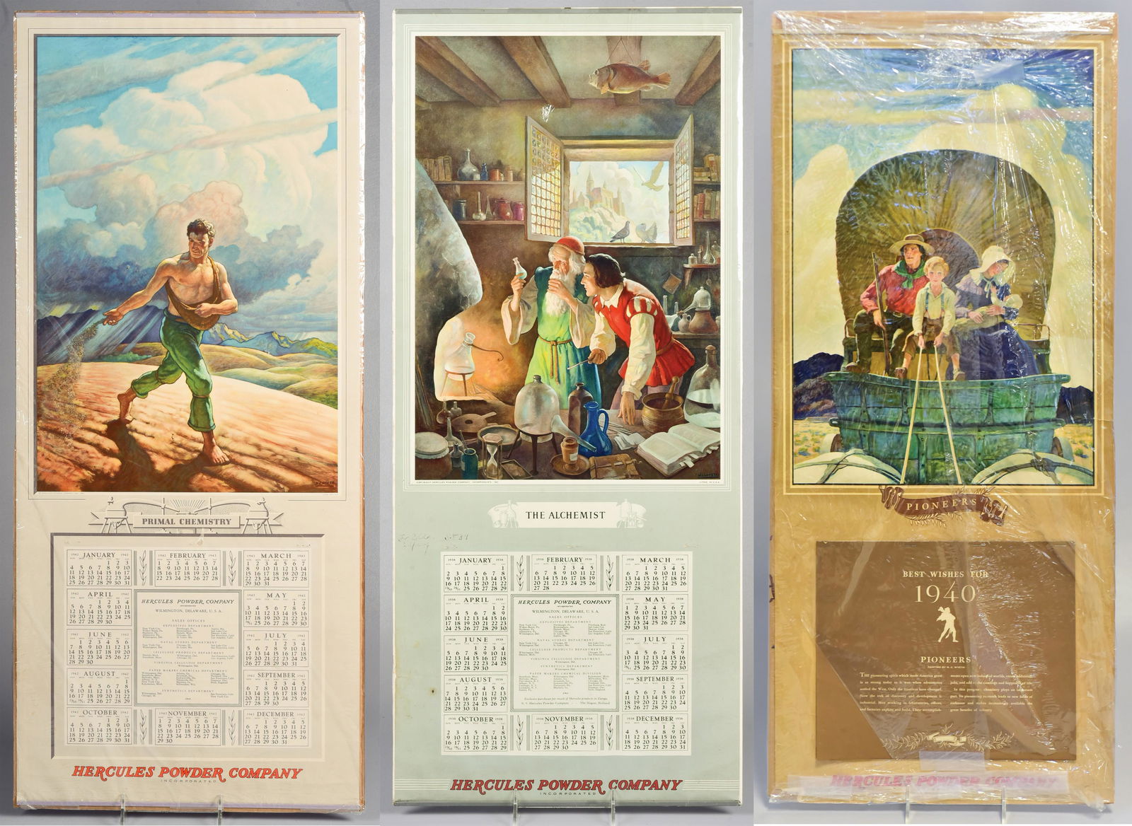 (3) Hercules Powder Company Calendars (1 of 4)
