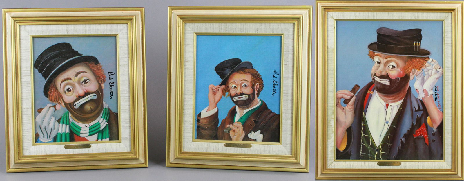 (3) Red Skelton Signed Prints on Canvas (1 of 8)