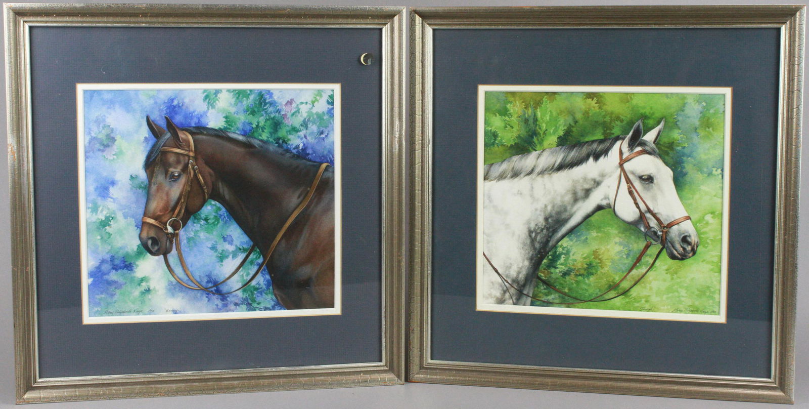 (2) Mary Elizabeth Kaye Horse Paintings (1 of 6)