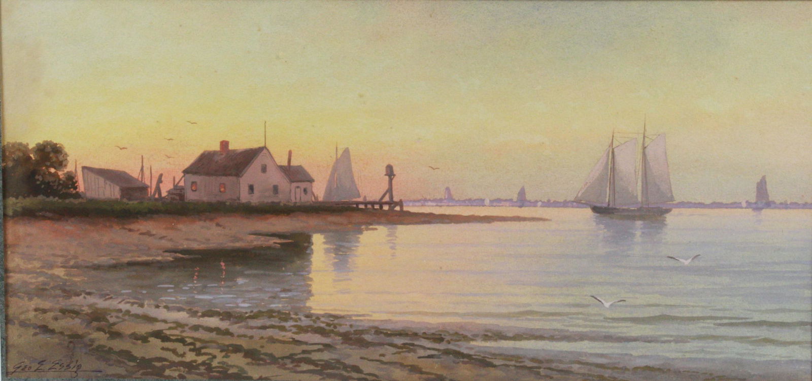 George Essig "Delaware Bay" Watercolor (1 of 4)