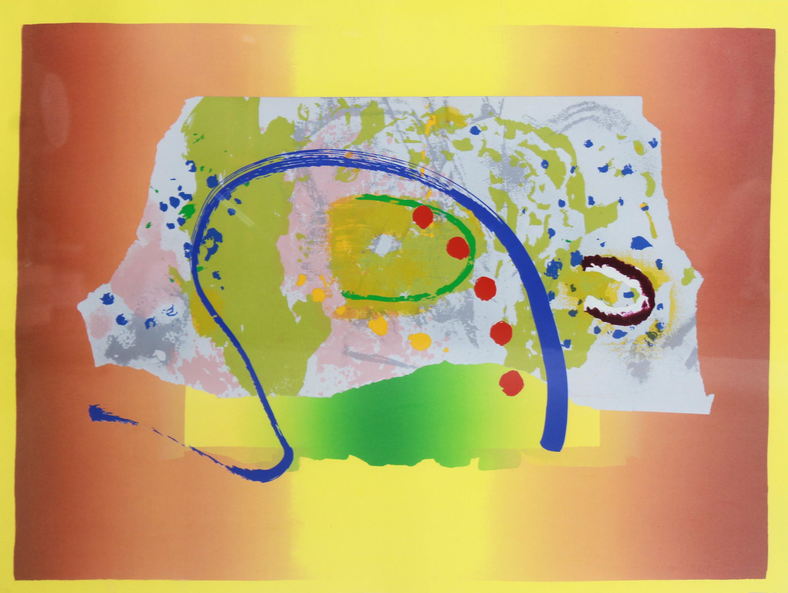 Large Signed Abstract Print (1 of 3)