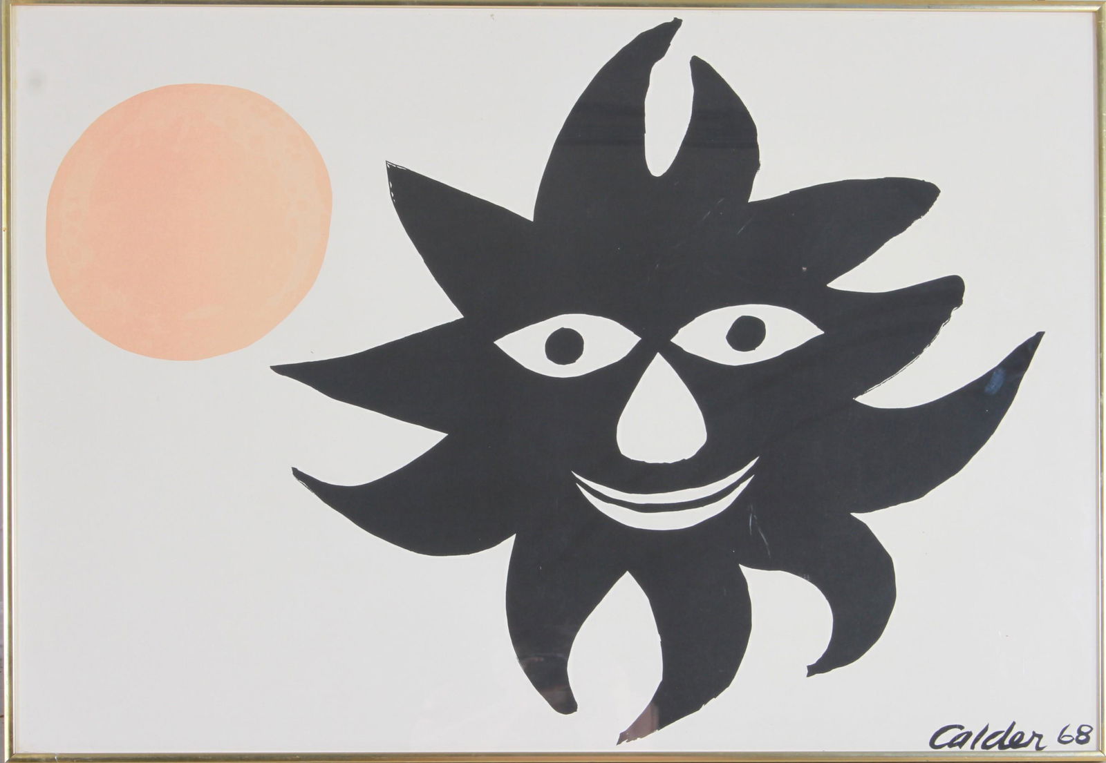 After Alexander Calder "Red Sun" Lithograph (1 of 3)