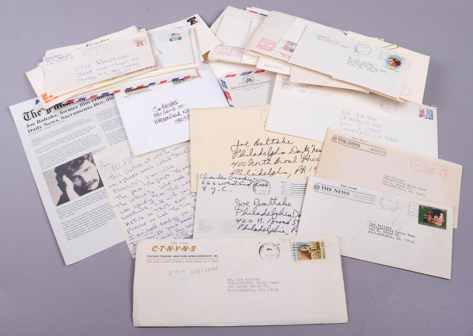 Letters of Correspondence From Entertainment Figures (1 of 1)