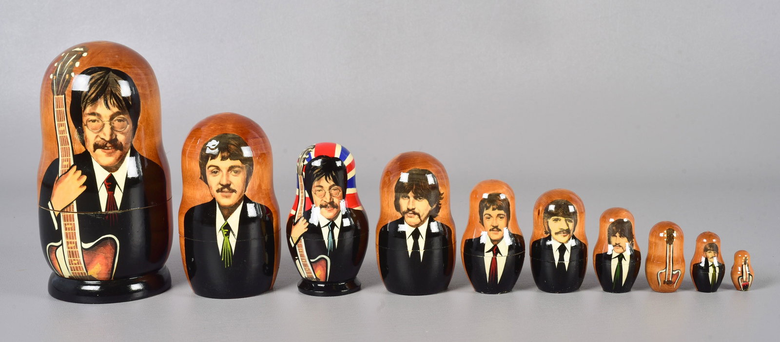 (2) Sets of 5 Beatles Russian Nesting Dolls (1 of 1)