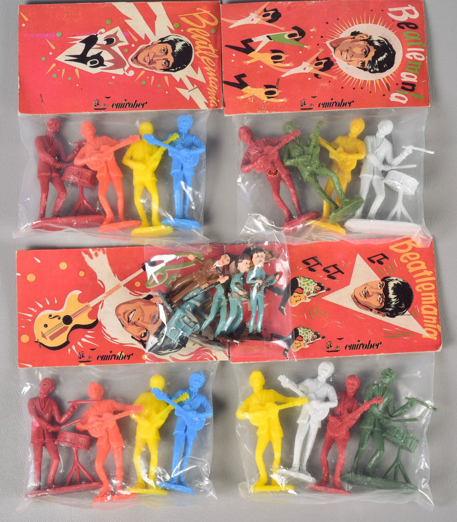 Large Lot of Beatles Plastic Figures (1 of 1)